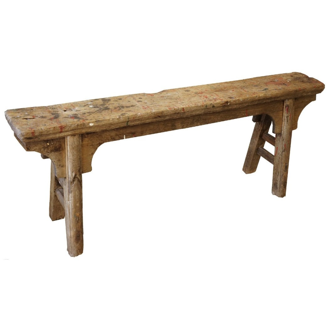 Antique 100+ Year Old Wooden Bench