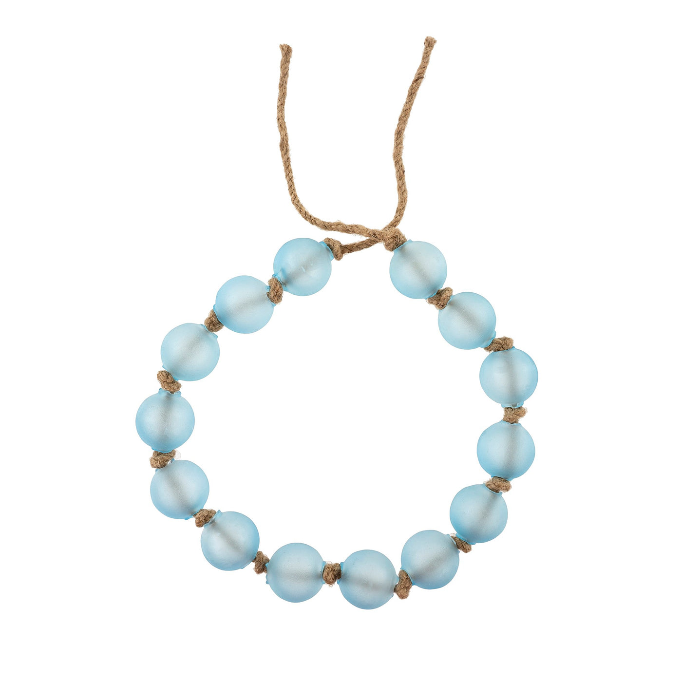 Beach Glass Beads, Blue Mist