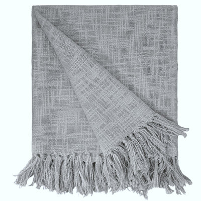Blue-Grey Woven Throw