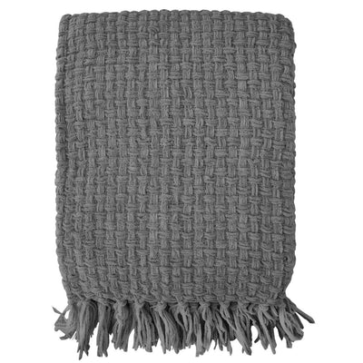Chenille Basket Weave Throw Blanket