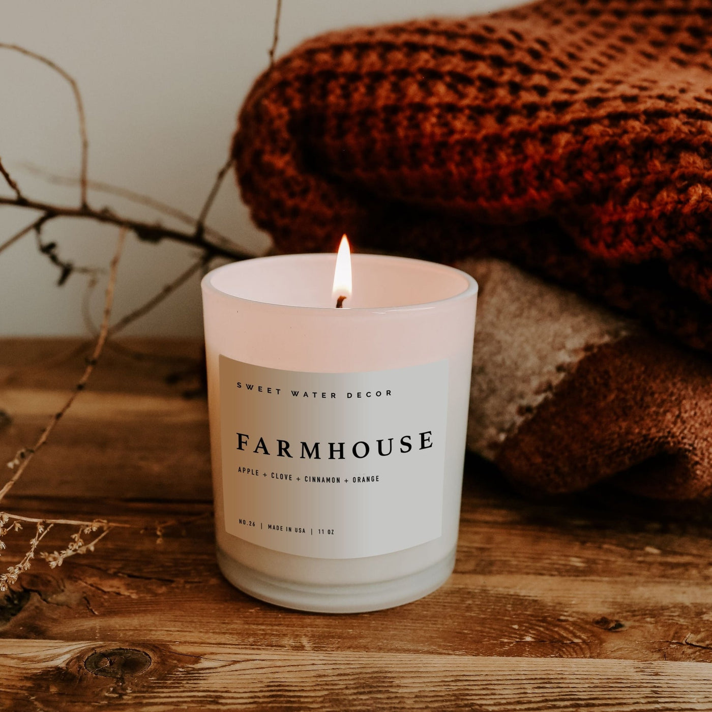 Farmhouse Lead Free Wick Soy Candle 11z