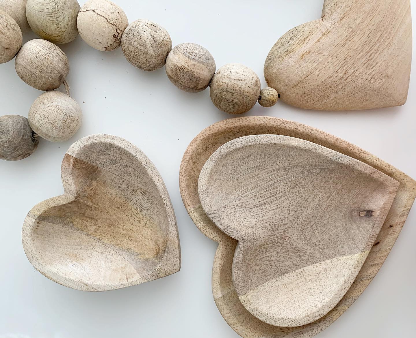 Wooden Heart Prayer Beads (Small) – Halifax Paper Hearts
