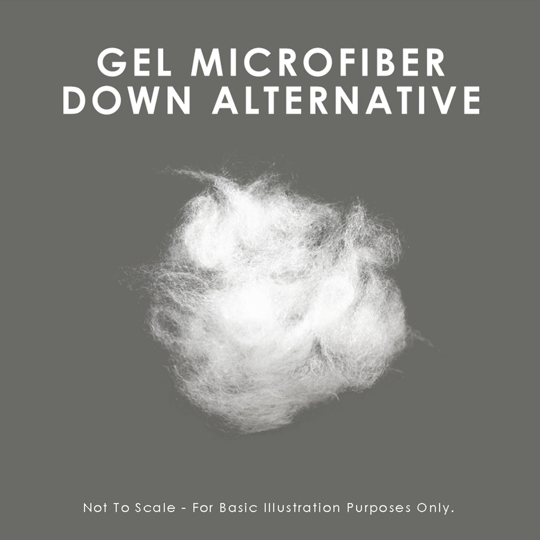Gel Microfiber Down Alternative Fill - For basic Illustration purposes only - not to scale