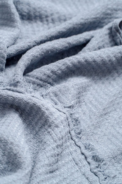 Hampton Linen Throw: Colour: Fog, Made in Portugal. Material: 100% Linen
