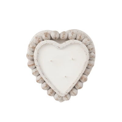 Handcrafted heart shape bowl.