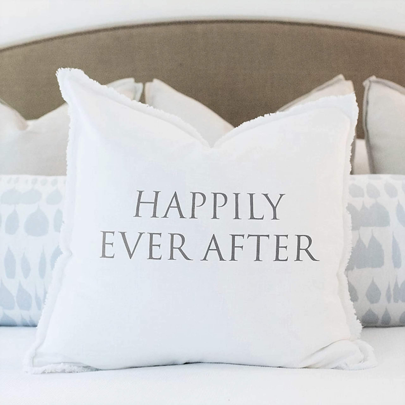 Happily Ever After Throw Pillow - 26x26