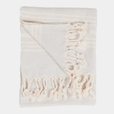 Hasir Turkish Hand Towel, Mist: Handmade in India