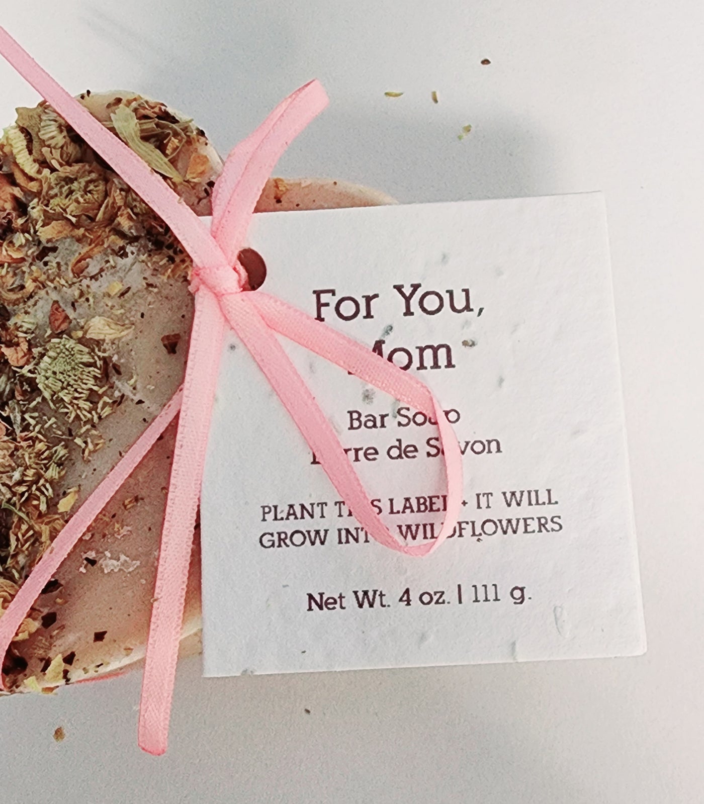 Heart soap for your mom.