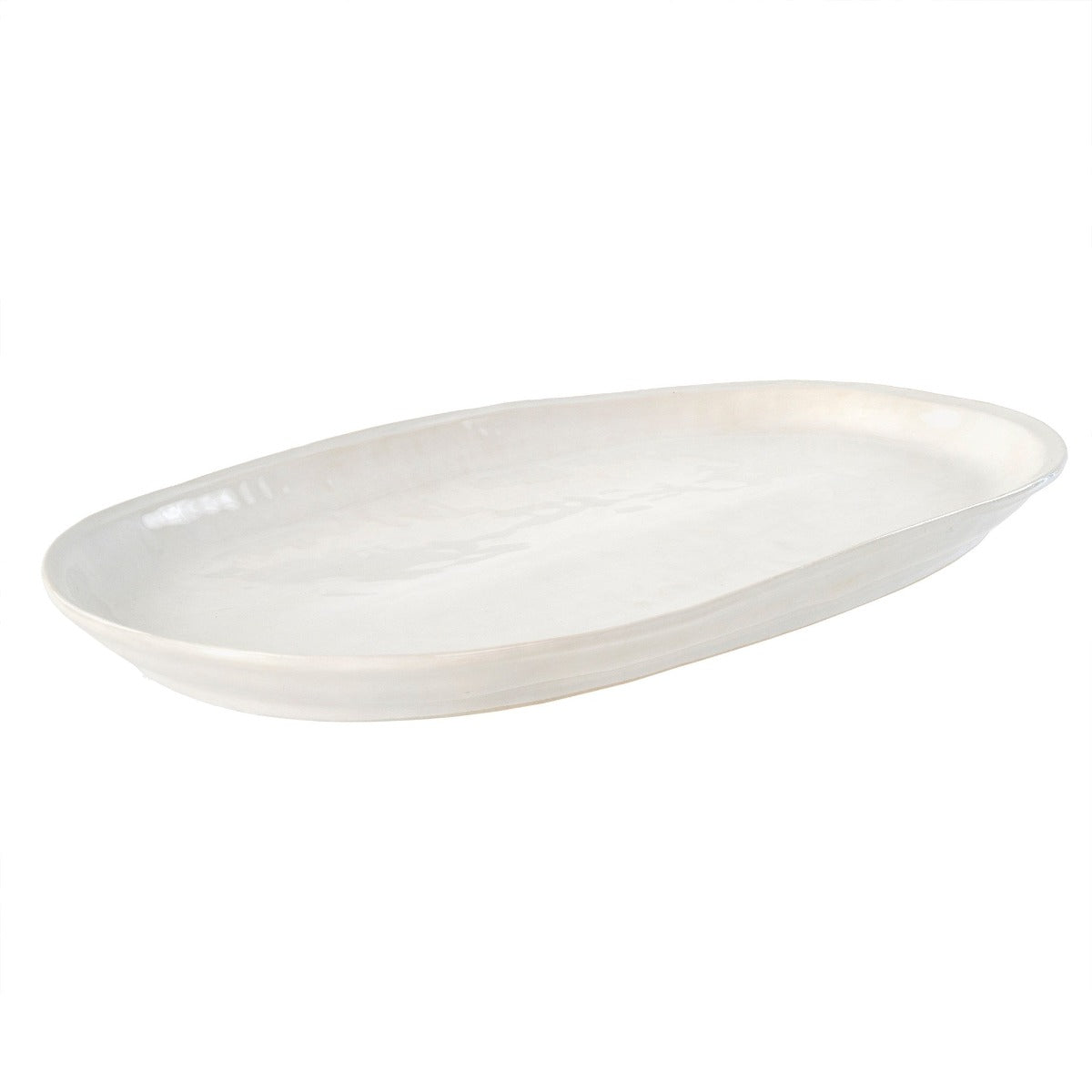 Highland Stoneware Oval Platter: STYLE: Quiet Luxury, Elegant, Farmhouse, Chic. MATERIAL: handmade from stoneware. TYPE: Serveware. USES: Kitchen & Dining Room. SKU 4-8283