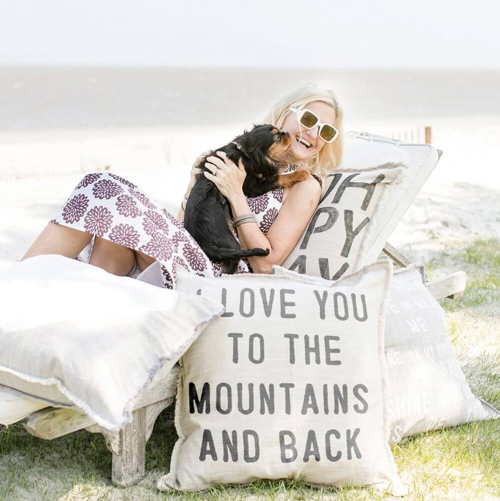 I Love You To the Mountains and Back Pillow
