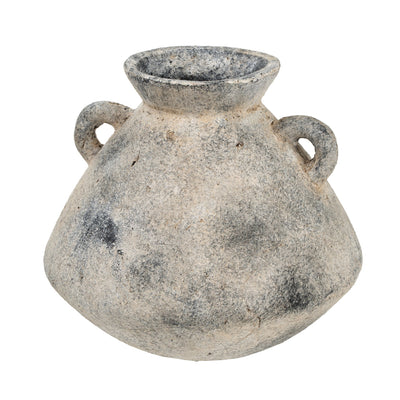Indaba Augustus Vase: Rustic urn with 2 handles. At Avalon Willow Home