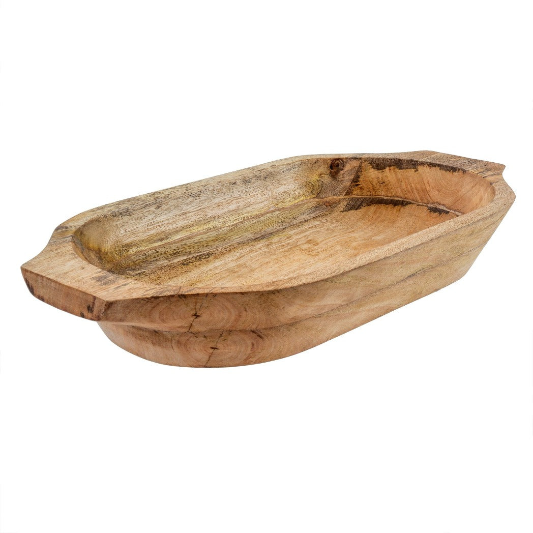 Wooden Bowls: 1-3884-LG Dough bowl Size: 16.75" x 8.5" x 2.5"