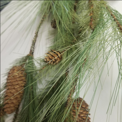 Long Needle Pine Vine Garland with Pine Cones