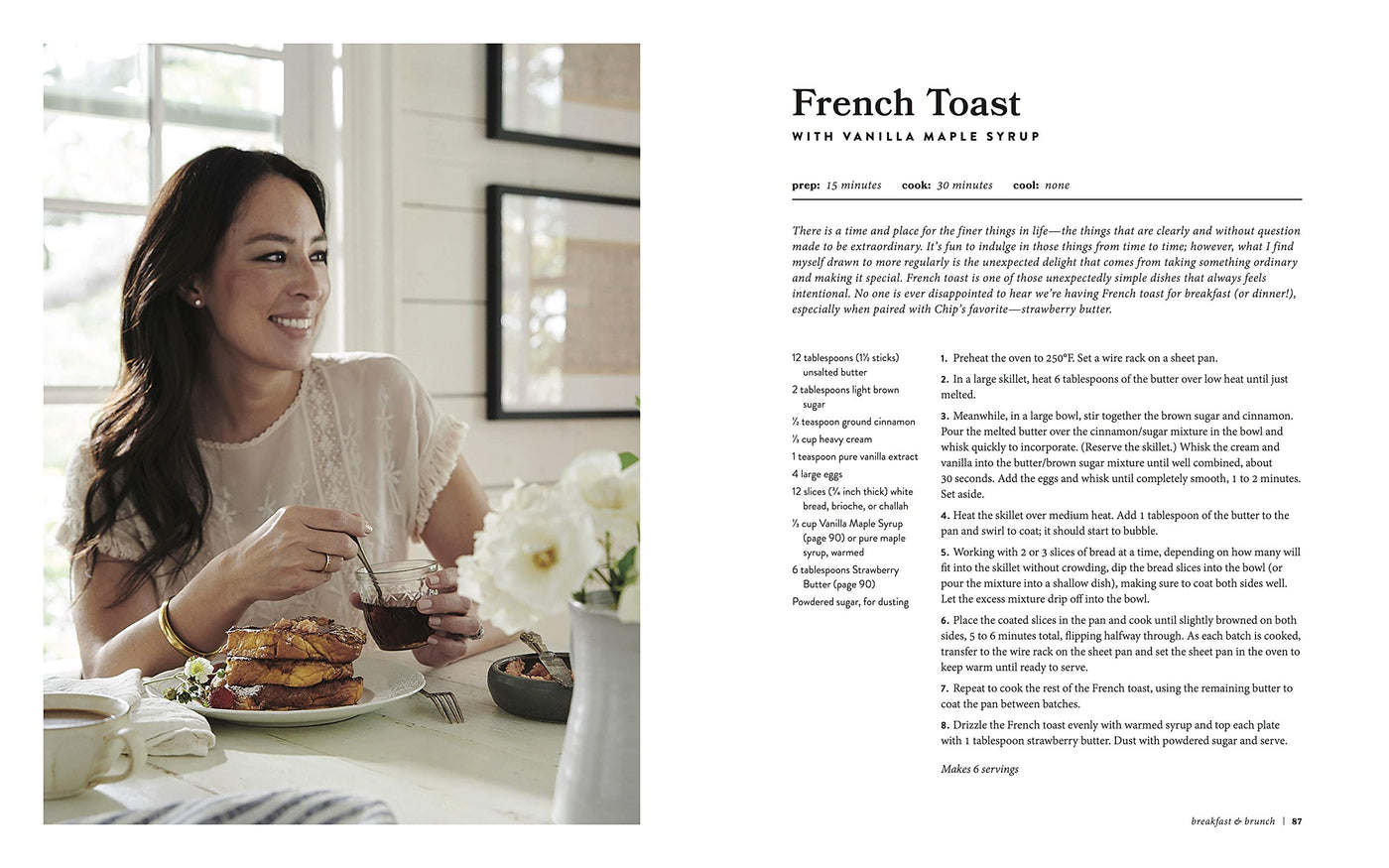 Magnolia Table, Volume 2: A Collection of Recipes for Gathering - Page with French Toast recipe
