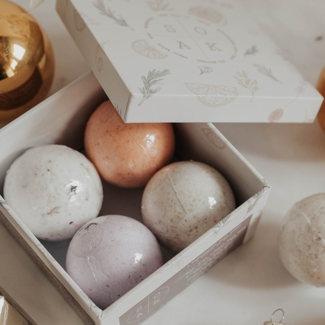 Mini Bath Bombs Gift Box - set of four 2oz each