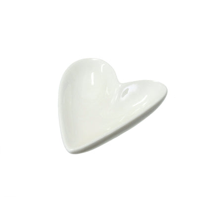 Mini Heart Trinket Dish: Made from porcelain. Size: 7-9811 - At Avalon Willow Home. By Indaba