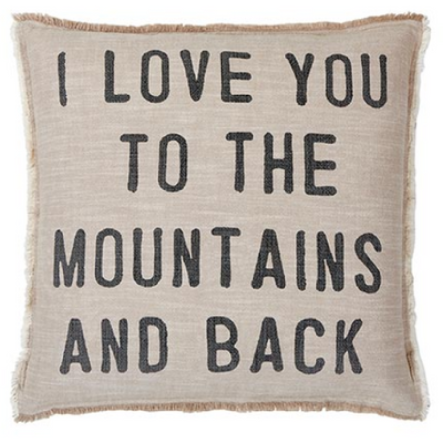 Mountains and Back Pillow
