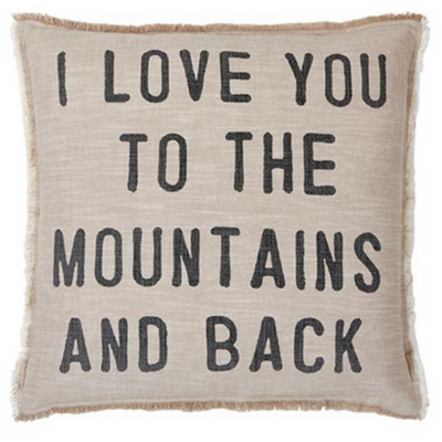 Mountains and Back Pillow