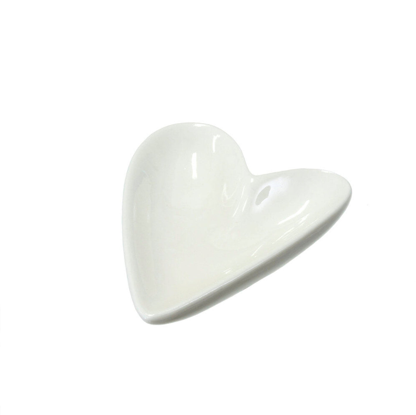 Porcelain Heart Trinket Dish, S