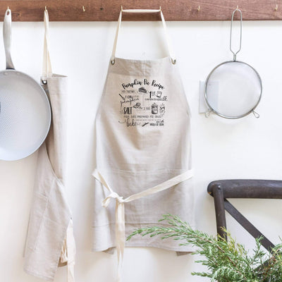 Natural Apron - Pumpkin Pie Recipe Hung in kitchen