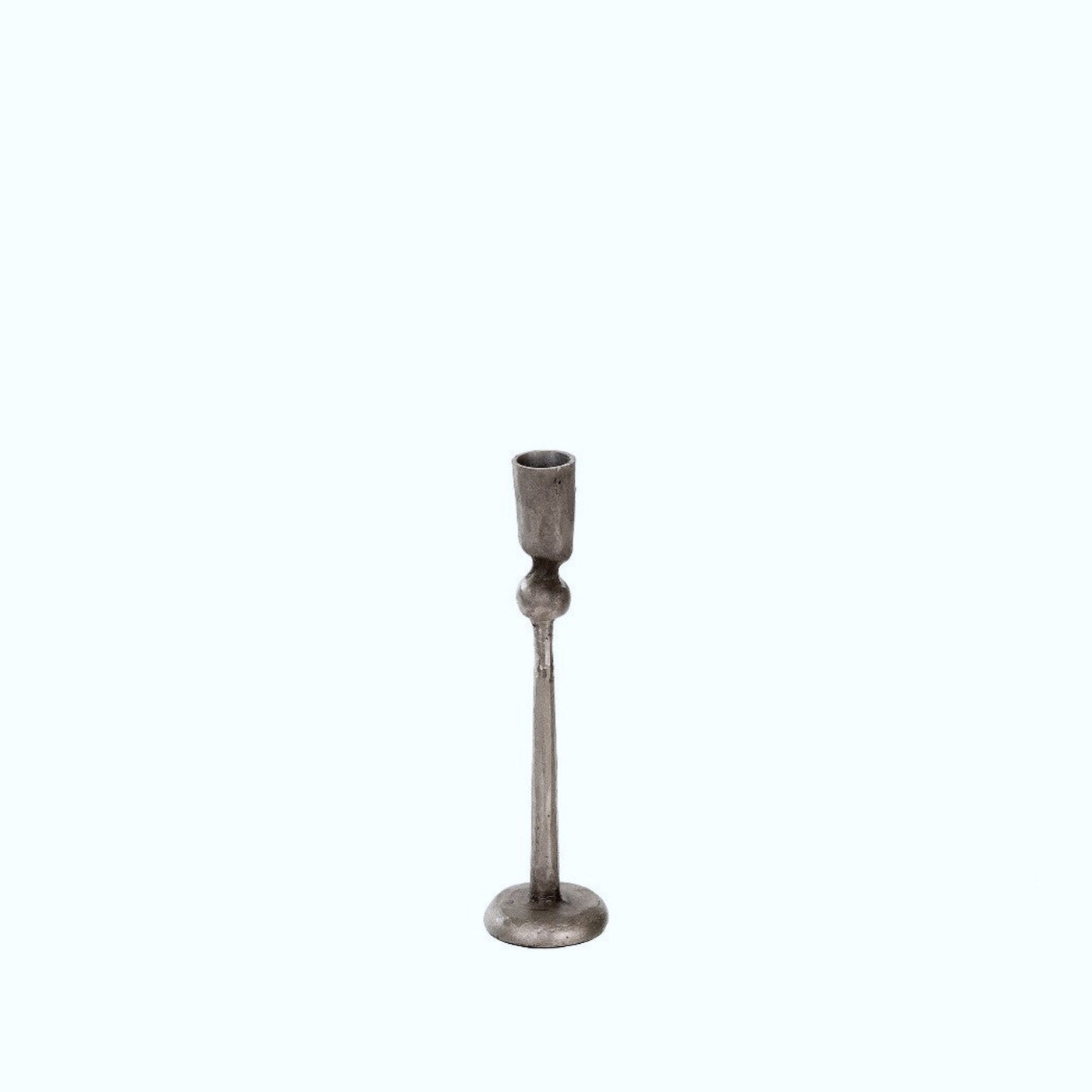 Revere Candlestick - Antique Silver Grey - Medium
