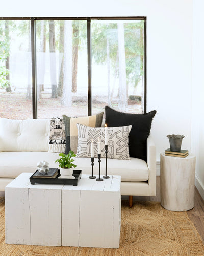 Revere Candlesticks in tablesetting.  Black.