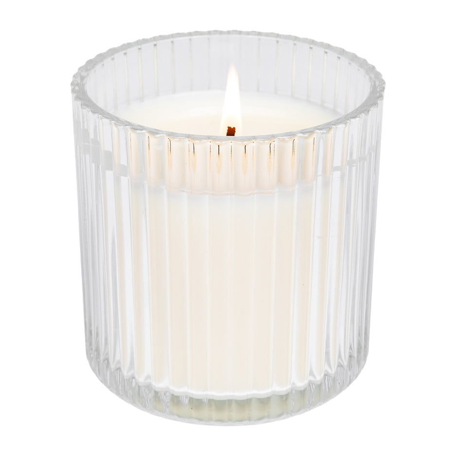 Ribbed Fluted Candle - Cashmere & Vanilla 