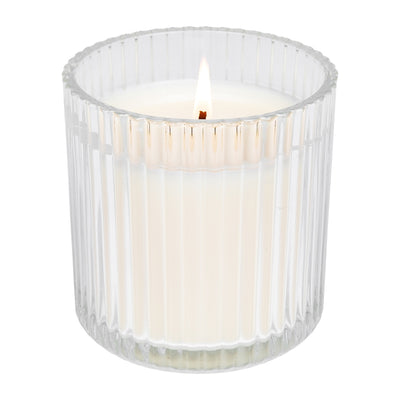 Ribbed Fluted Candle - Cashmere & Vanilla 