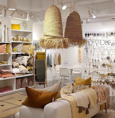 Rumbai Raffia Lampshades
