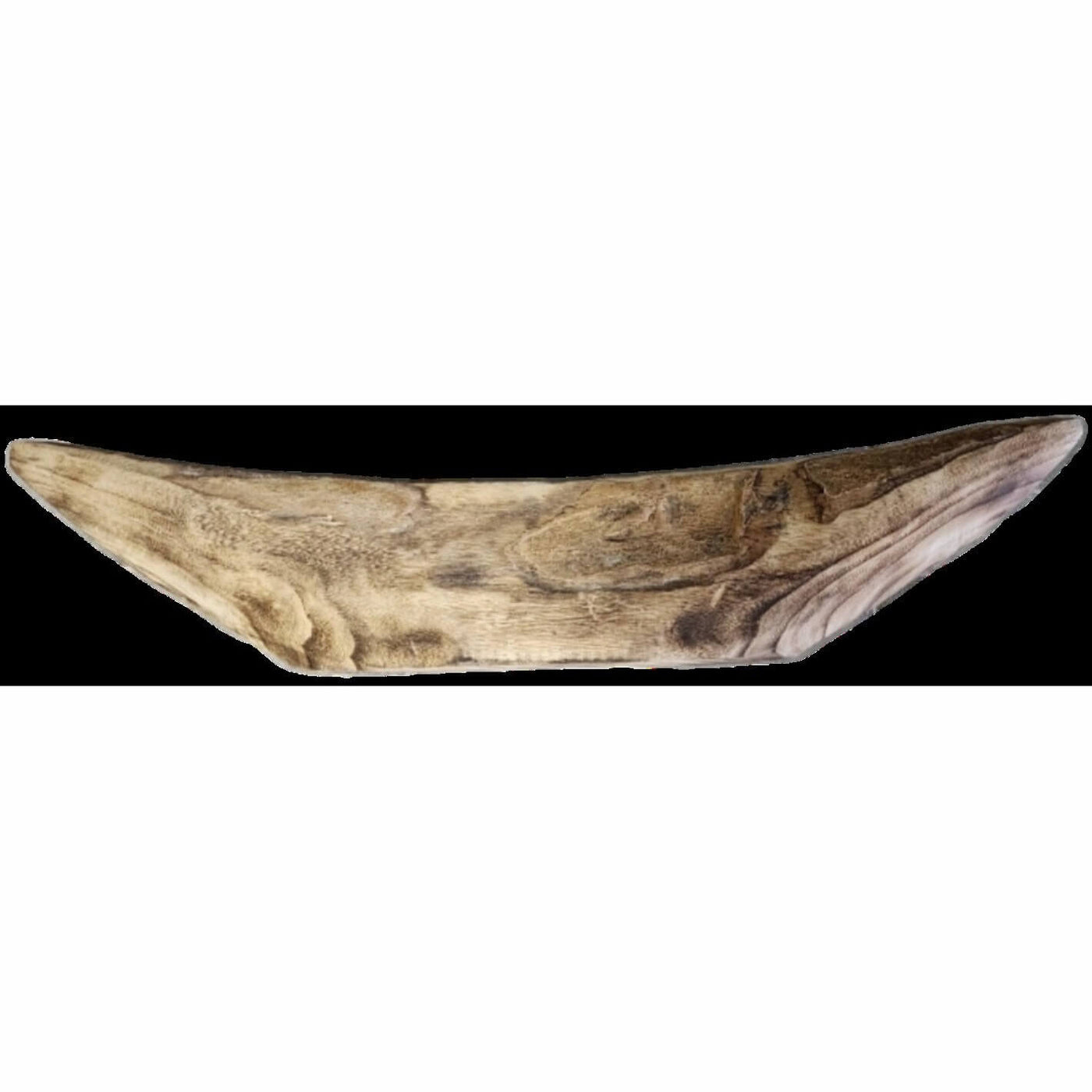 Sculpted Oval Wooden Bowl, Large 28"