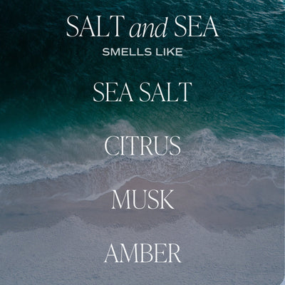 Salt & Sea Stoneware Soy Candle Smells Like Info