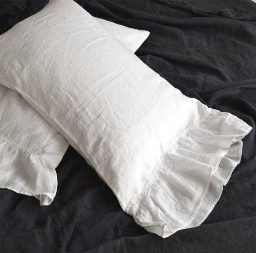 Set of 2 Linen Mermaid Pillow Shams