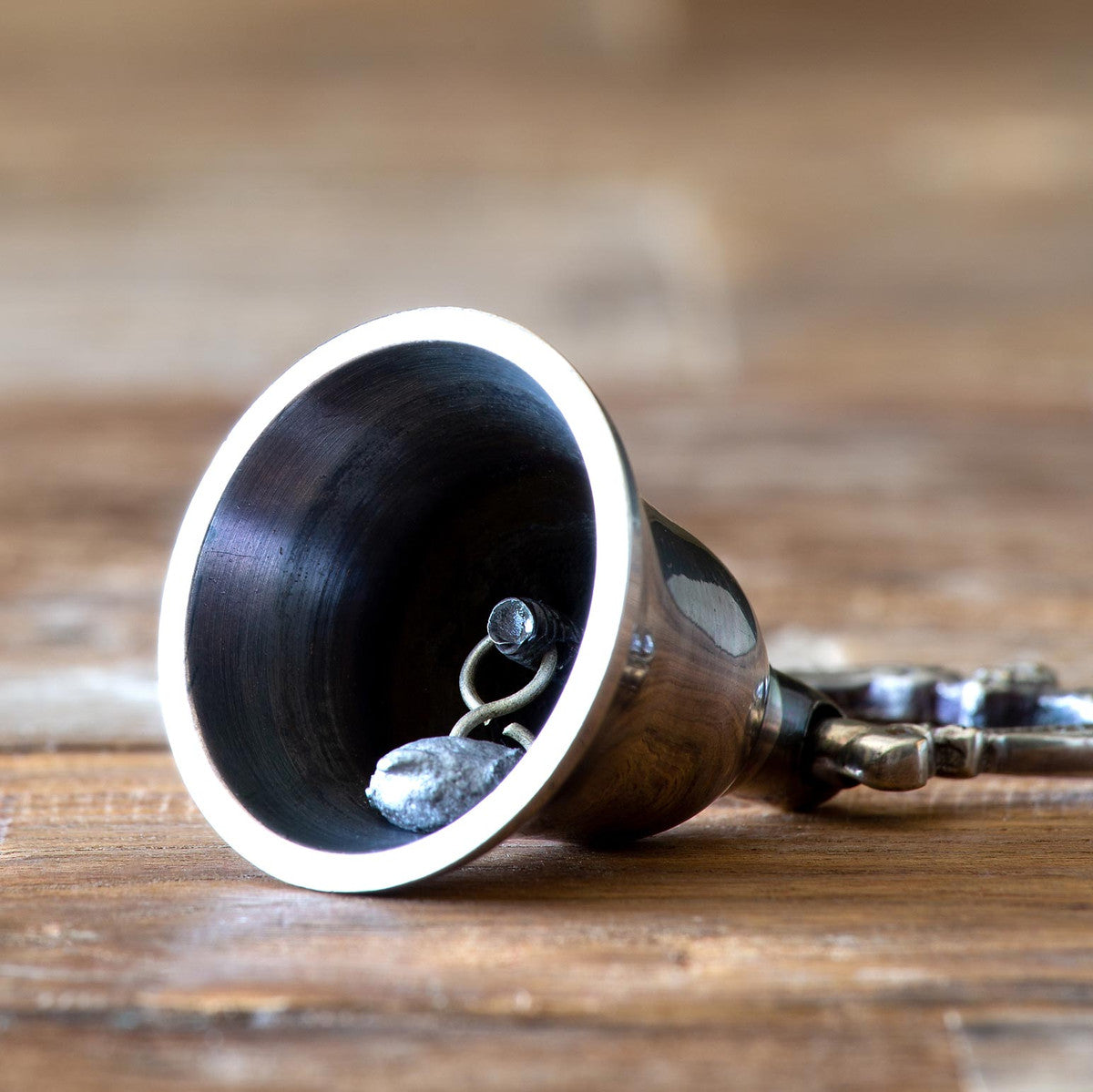 Silver Bell with handle