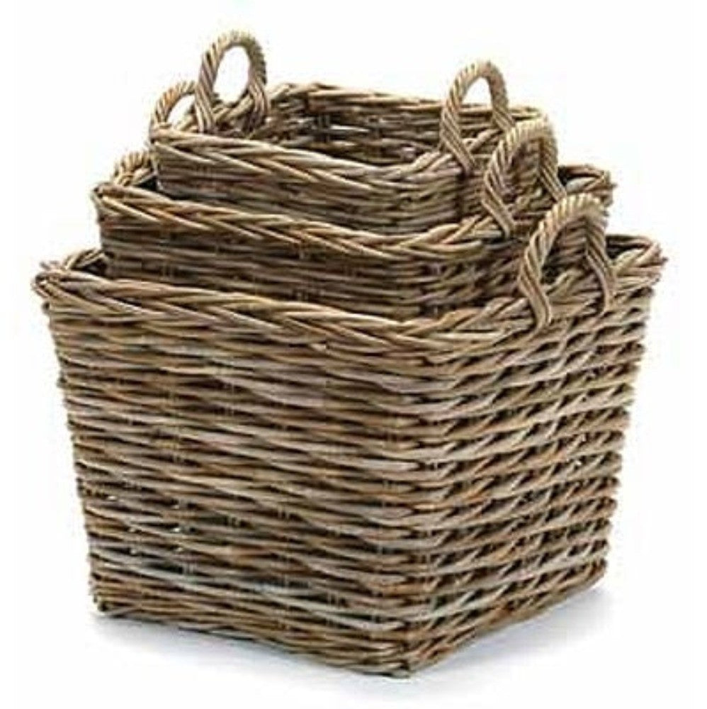 Square Grey Storage Basket