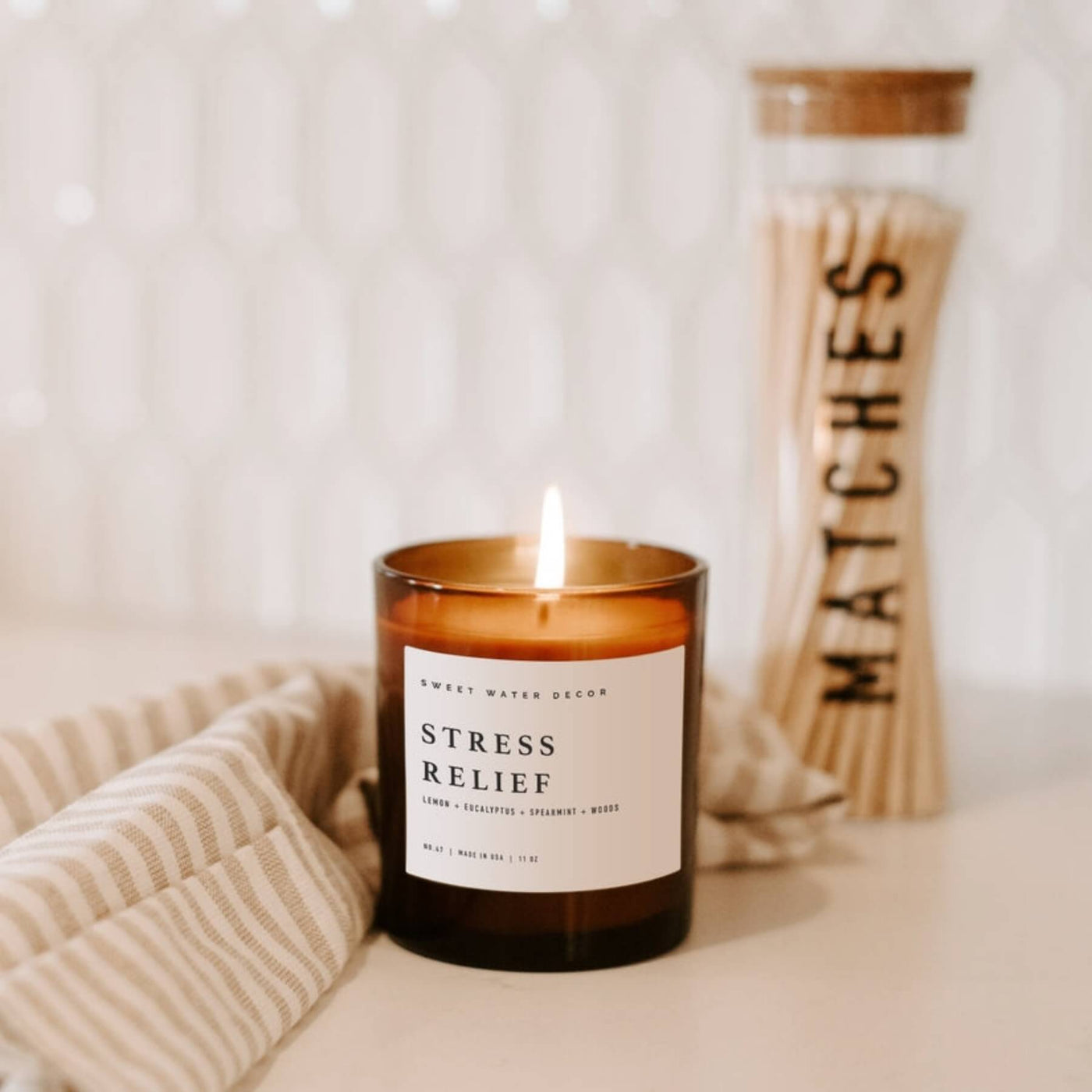 Stress Relief Soy Candle | SKU C047AW