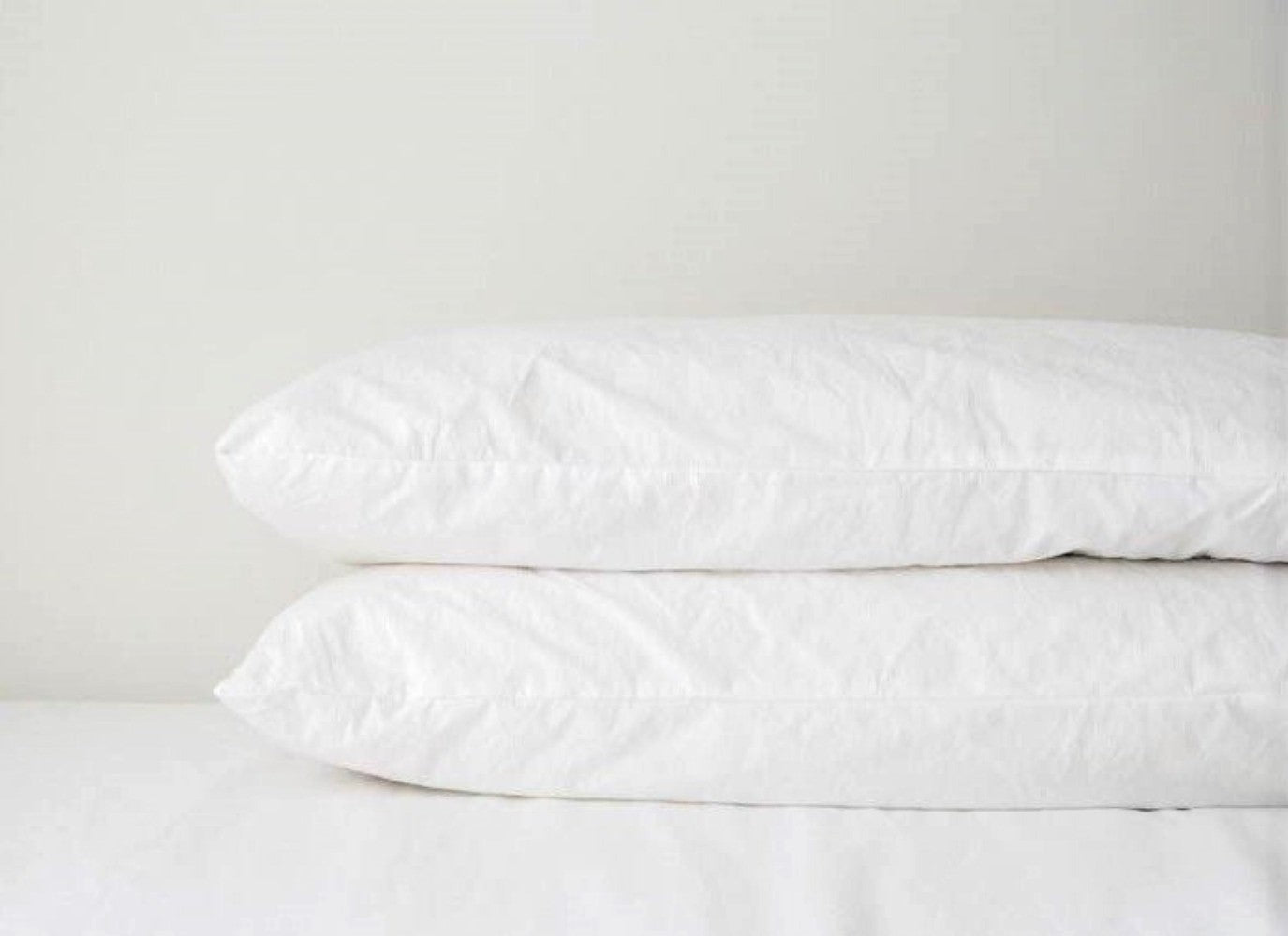 Turkish Cotton Pillowcases Set of 2, White