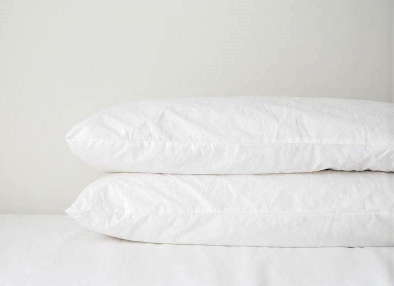 Turkish Cotton Pillowcases - Two White