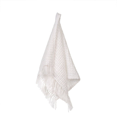 Waffle Hand Towel - White