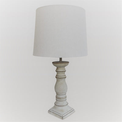 Final sale - Large table lamp, whitewash, 24.5 inch