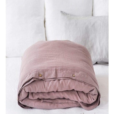 Woodrose Linen Duvet Cover