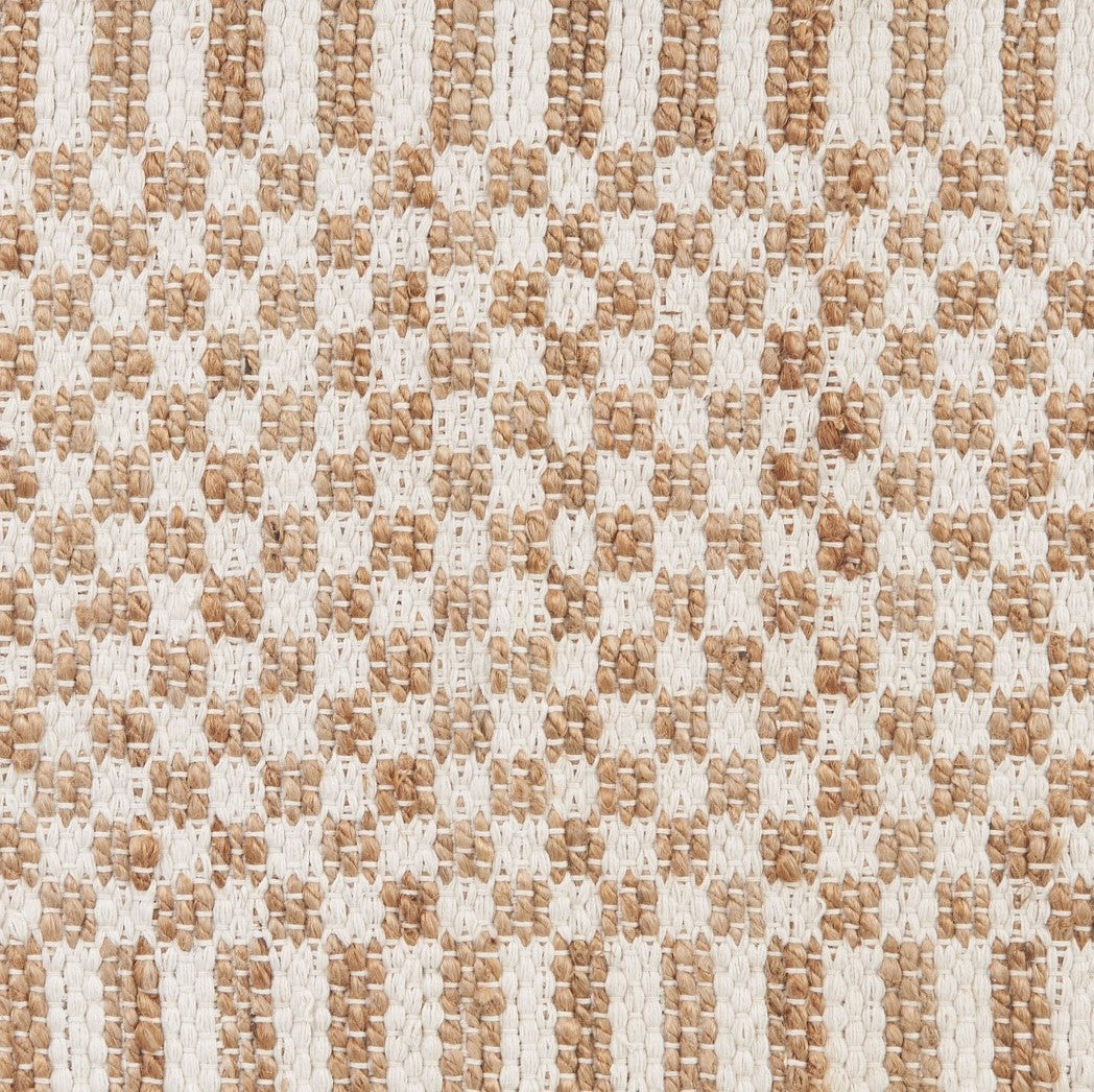 check jute floor mat