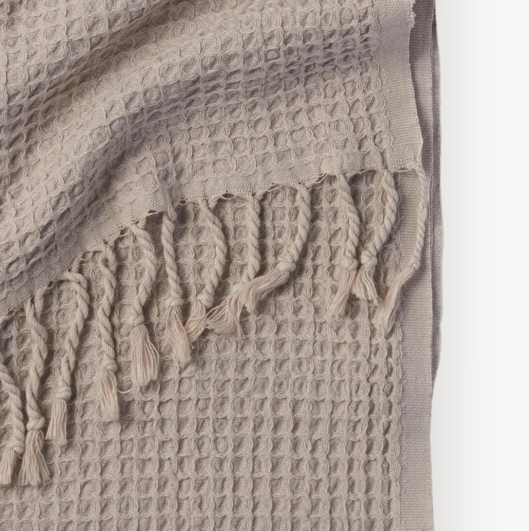 Pokoloko-THTSW4 Clay Stonewashed Waffle weave Hand Towel