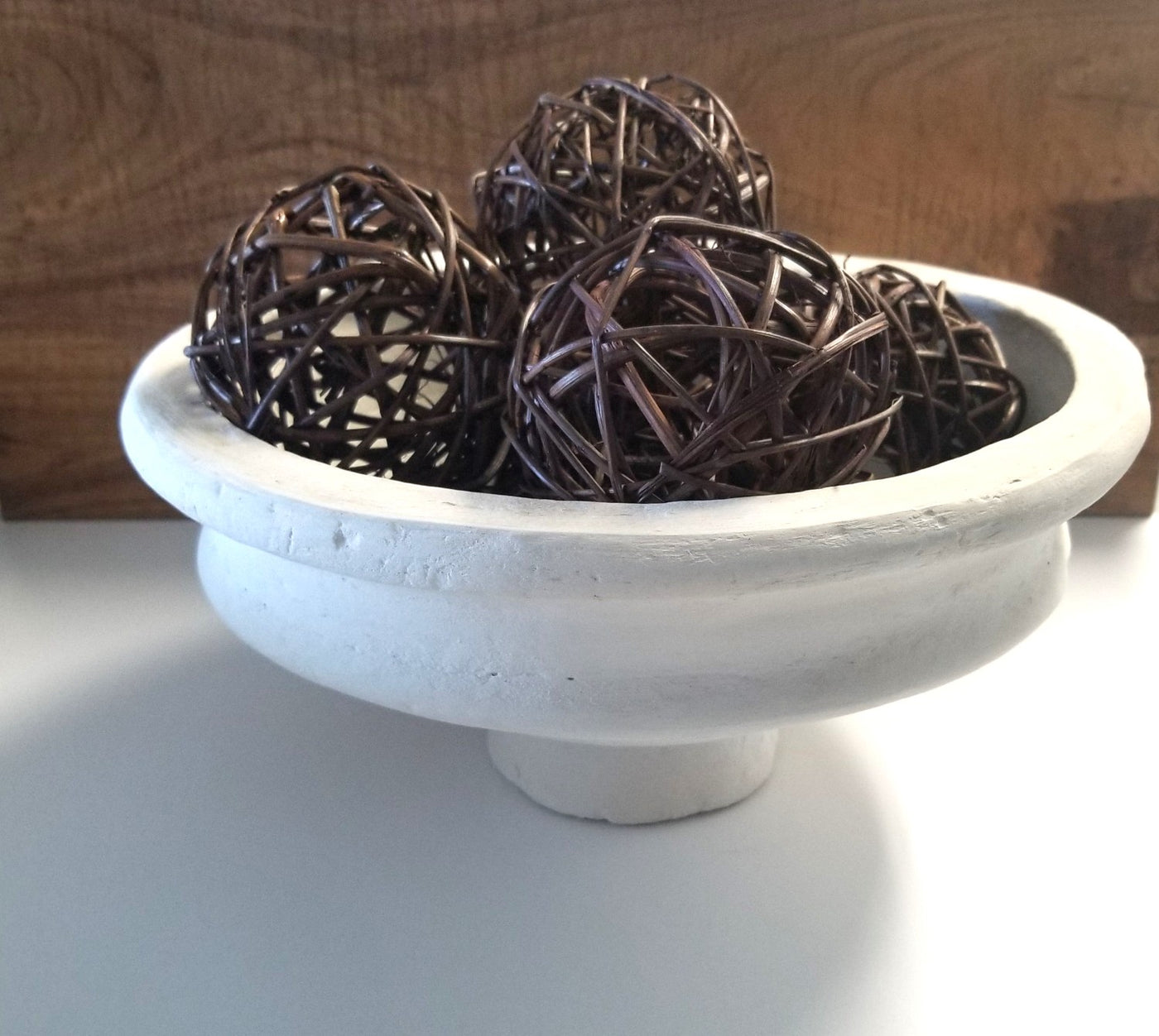 Dark Brown Branch Balls - set of 6