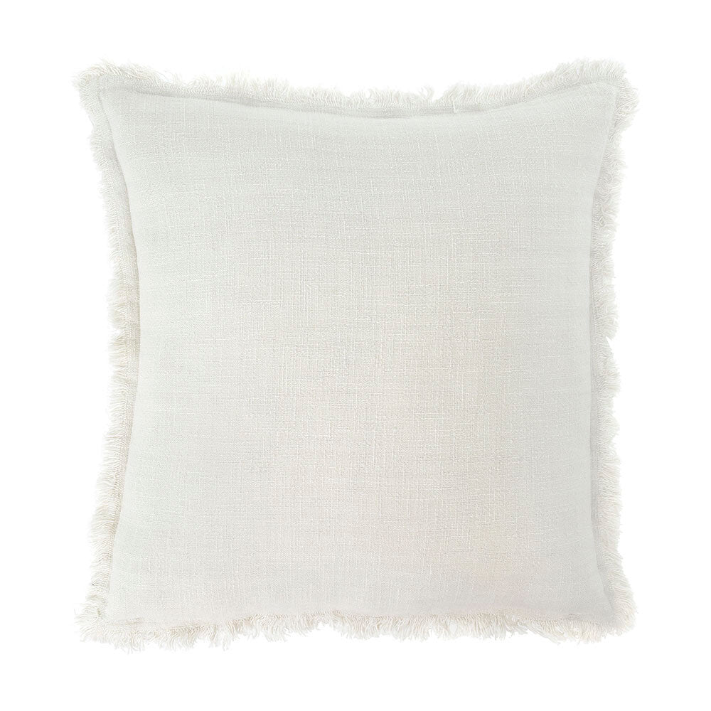 Frayed Edge Pillow, Ivory - 1-3862-C