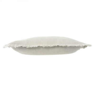 Frayed Edge Pillow - Light Grey 20x20 inches