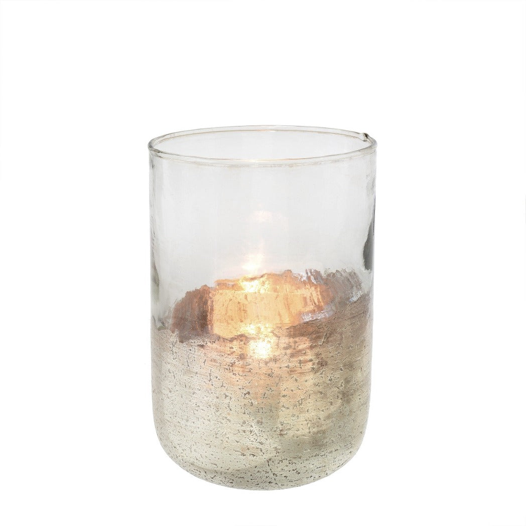 Medium Glass Hurricane Candle Holder