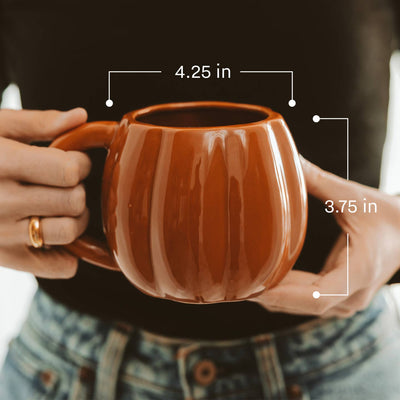 Pumpkin mug - Dimensions