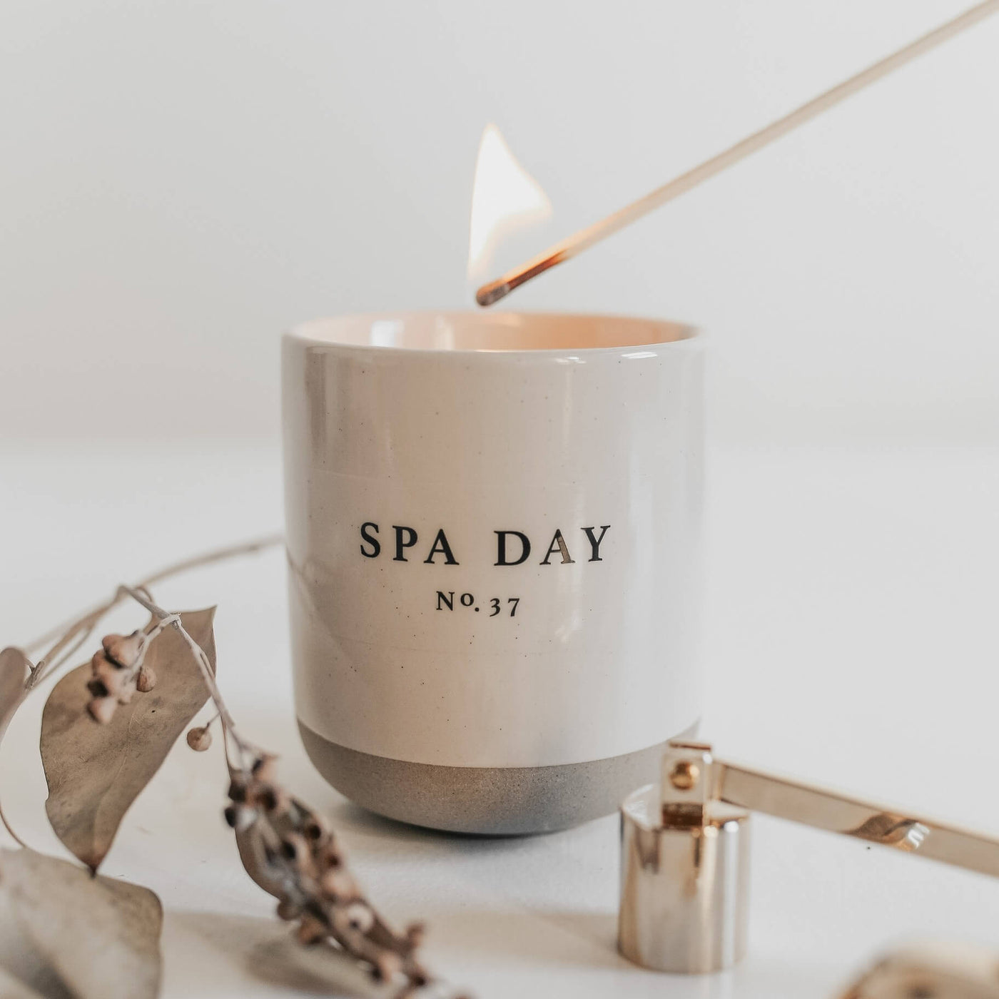 Spa Day Stoneware Soy Candle - SKU C037S