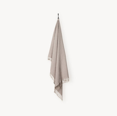 Stonewashed waffle towel - Clay color.