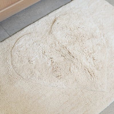 Tufted Heart Bathmats - Love